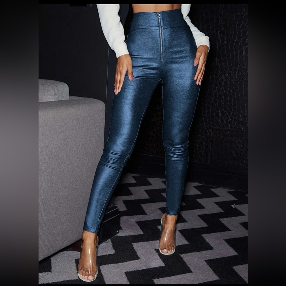 Leggings super stretchy size L - XL electric blue
